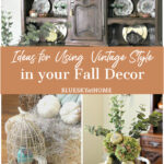 how to use vintage style in fall decor