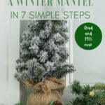 winter mantel decor graphic