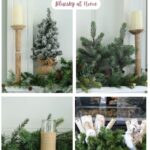 cozy winter mantel decorating