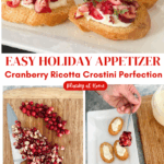 cranberry ricotta crostini appetizer graphic
