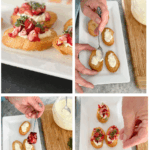 cranberry ricotta crostini appetizer graphic