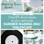 Mamma Mia summer tablescape graphic
