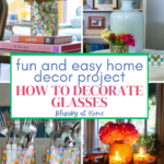 how to decorate glass with paint graphic